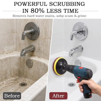 5 Inch 30 PCS Scouring Pads Drill Brush Power Scrubber Cleaning Kit