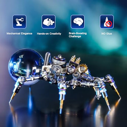Mostarle Crystal Lamp Jumping Spider 3D Metal Puzzle