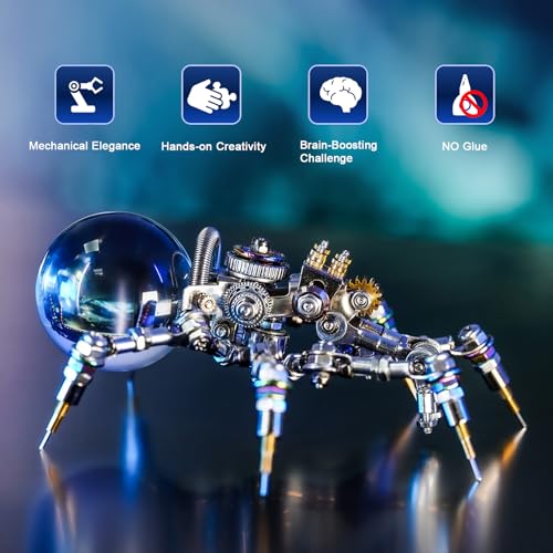 Mostarle Crystal Lamp Jumping Spider 3D Metal Puzzle