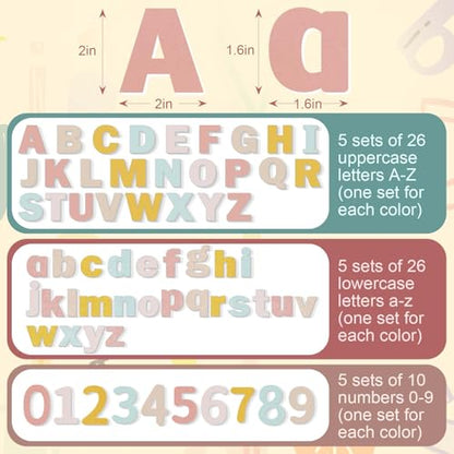 310 Pcs Felt Letter Bulletin Board Self Adhesive Sticker
