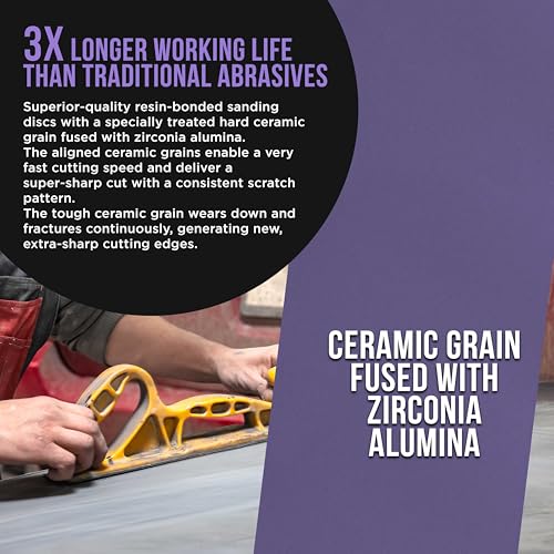 Premium 1000 Grit PSA Purple Film Ceramic Longboard Sandpaper (60 Foot)