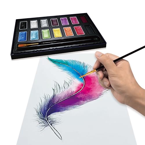 Shimmer Watercolor Paint Set (12 Count)