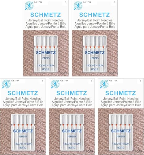 Jersey Ball Point Sewing Machine Needles (25 Count)