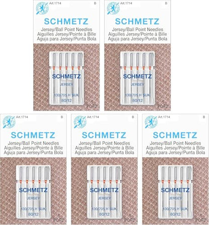 Jersey Ball Point Sewing Machine Needles (25 Count)