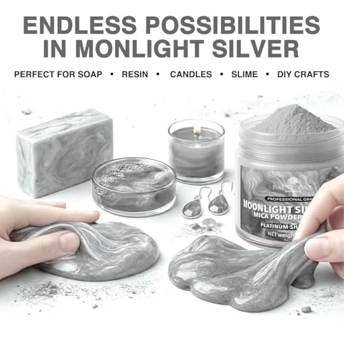 Moonlight Mist Silver Mica Powder 2 oz (2 Ounce)