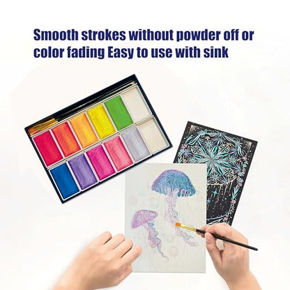 6ML Shimmer Watercolor Paint Set (60 Count)