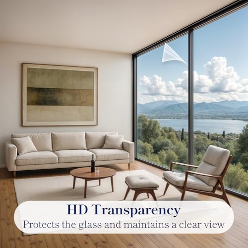 Window Security Film and Safety Premium 4 Mil Clear 23.6'' x 78.7''