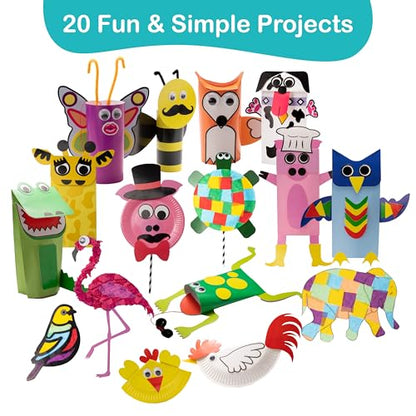 20 Award Winning Animal Toddler Arts and Crafts for Kids Ages 3