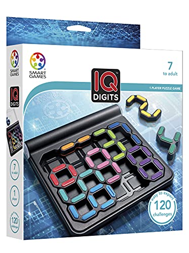 IQ Digits Compact Travel Logic Game with 120 Number Challenges