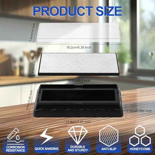 Double sided Diamond Sharpening Stone