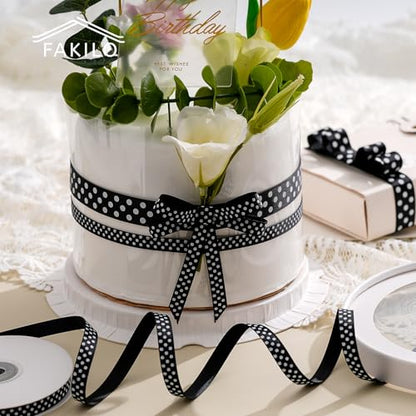 Polka Dot Grosgrain Ribbon 3