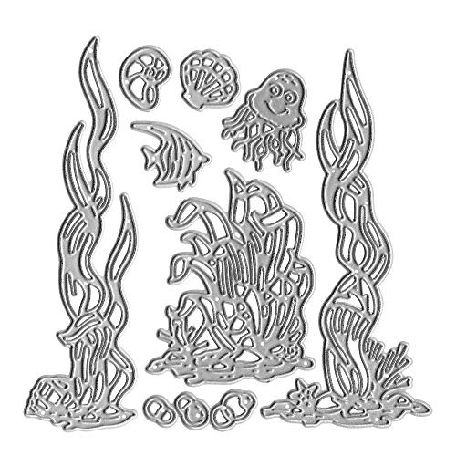 Metal Sea Grass Seaweed Coral Tropical Fish Cutting Dies