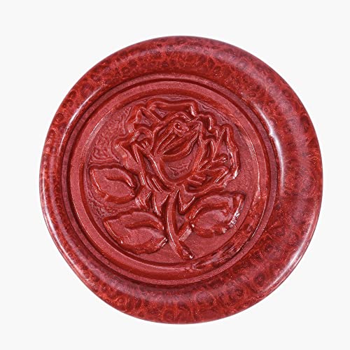 5Pcs Flashing Wine Red Sealing Wax Sticks with Wicks (5 Count)