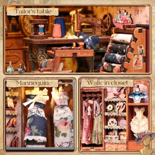 Book Nook Kit 3D Wooden Puzzle DIY Miniature House for Adults
