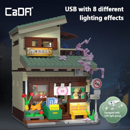Japanese Style Cat Grocery Store House Building Set