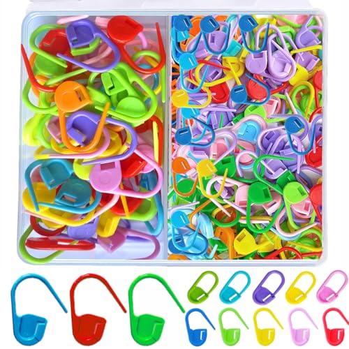 90 Pieces Standard & Jumbo Locking Stitch Markers Crochet Knitting Markers Set (90 Count)