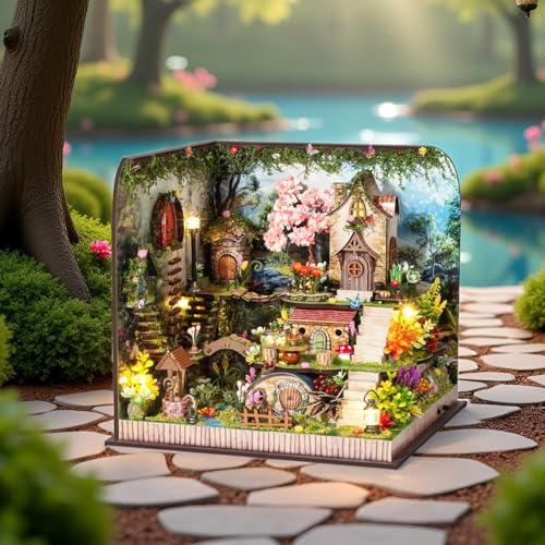 DIY Miniature House Kit with Furniture Plus Dust Proof & Music Movement