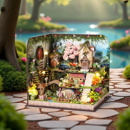 DIY Miniature House Kit with Furniture Plus Dust Proof & Music Movement
