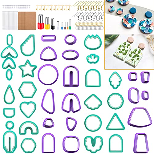 Polymer Clay Cutters for Earring Making (160 Count)