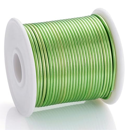 12 Gauge Light Green Aluminum Craft Wire (103.68 Foot)