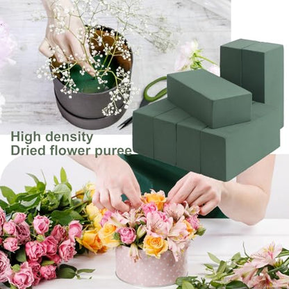 16 PCS Green Floral Foam Blocks