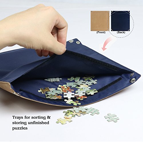 1500 Piece Jigsaw Puzzle Board with Padded Cover