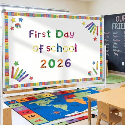 221 Pcs Colorful Crayon Bulletin Board Letters for Classroom (221 Count)