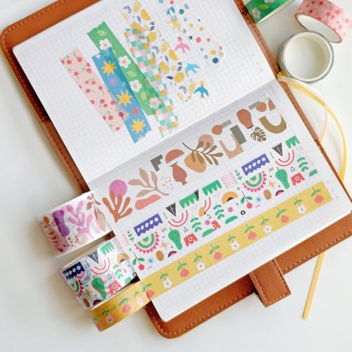 38 Rolls Washi Tape Aesthetic Colored Decorative