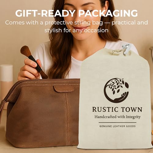 Leather Toiletry Bag for Men