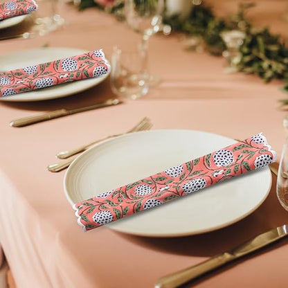 Hand Block Print Cloth Napkins (4.2329 Ounce)