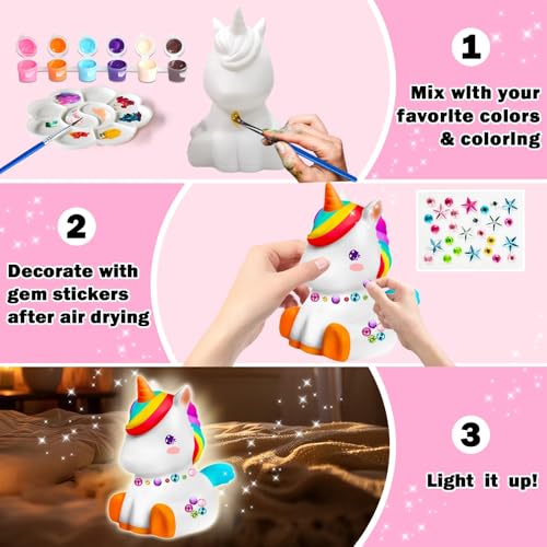 Paint Your Own Unicorn Lamp Kit