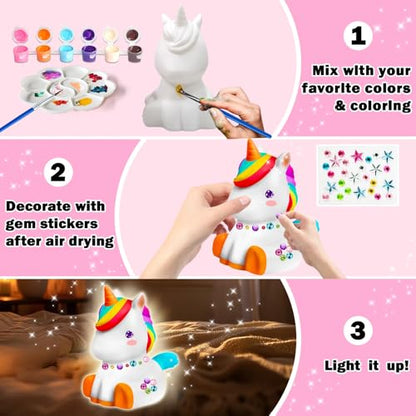 Paint Your Own Unicorn Lamp Kit