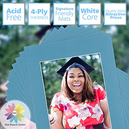 Mat Board Center 10 Pack 11x14 Photo Mats for 8x10 Picture (10 Count)