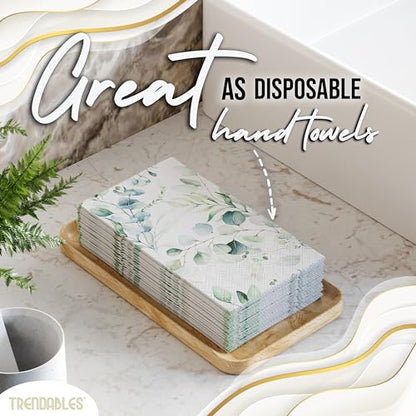 Eucalyptus Napkins for Decoupage 200 Pcs 3 Ply Paper Napkins (200 Count)