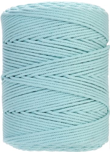 Macrame Cord 4mm x 328yards Natural Cotton Rope Colored Cord for Plant Hanger Wall Hanger Dreamcatcher