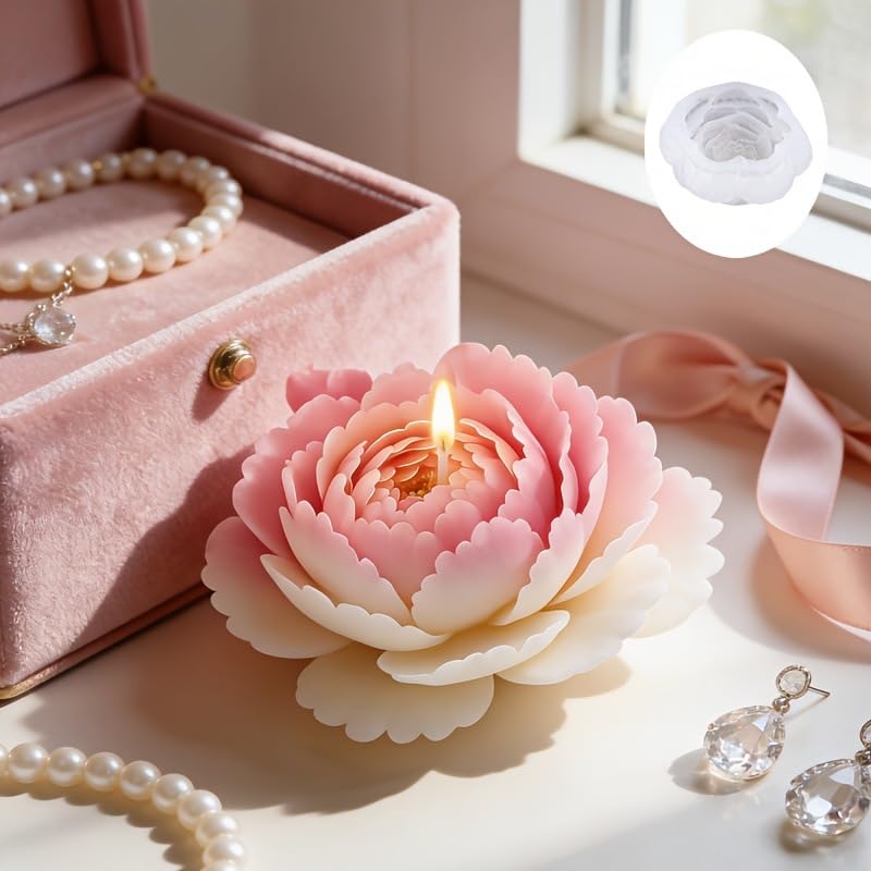 Large Flower Epoxy Resin Molds for Candle Making