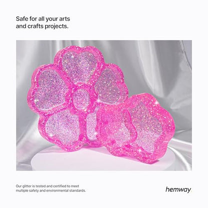 Resin Glitter Baby Pink Iridescent 100g Extra Chunky (3.5274 Ounce)