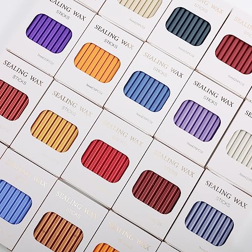40Pcs Pearl White Wax Seal Sticks with 0.28'' Glue Gun (21 Count)