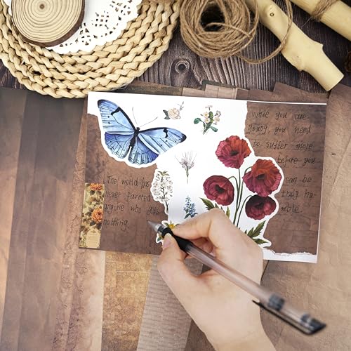 48 Sheets Vintage A4 Aged Parchment Paper