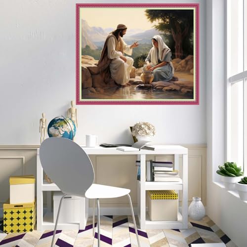 Cross Stitch Stamped Full Embroidery Kits DIY 11CT Cotton Thread Printed DIY Needlepoint Kits Craft Needlework Set Cross