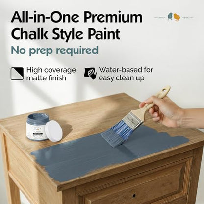 Steel 16 Fl Oz Chalk Paint for Furniture All in One