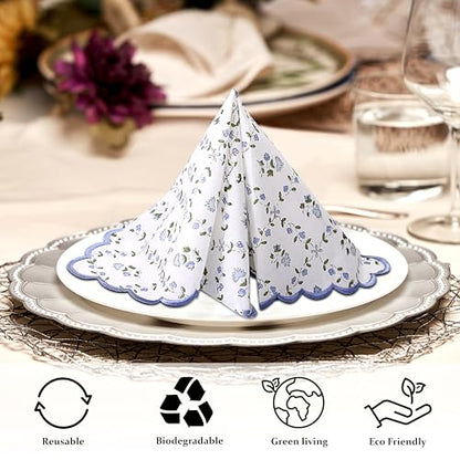 Hand Block Print Cloth Napkins (4 Count)