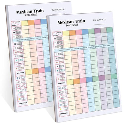 Mexican Train Score Pads (2 Count)