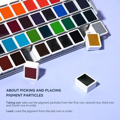 MeiLiang 52 Colors Watercolor Paint Set
