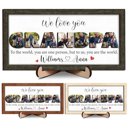 Personalized Grandpa Photo Gifts for Fathers Day