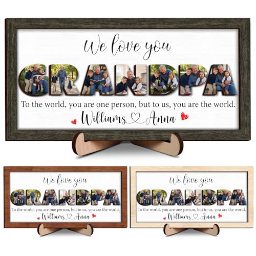 Personalized Grandpa Photo Gifts for Fathers Day