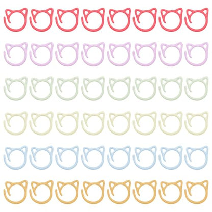 48pcs Cat Stitch Markers for Crocheting