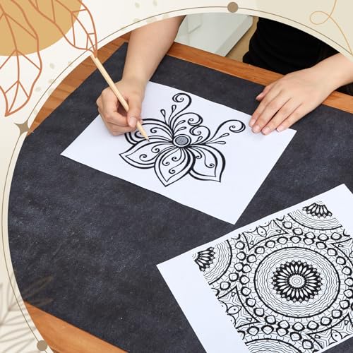 5 Sheets Large Carbon Paper for Tracing 20.3 x 36 Inch Graphite Transfer Paper Waxed Carbon Transfer Paper for Wood (5 .)