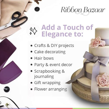 Sheer Organza Wired Ribbon (75 Foot)
