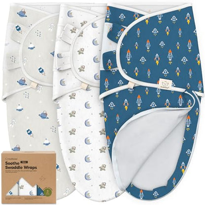 Newborn Swaddles with Zippers (3 Count)